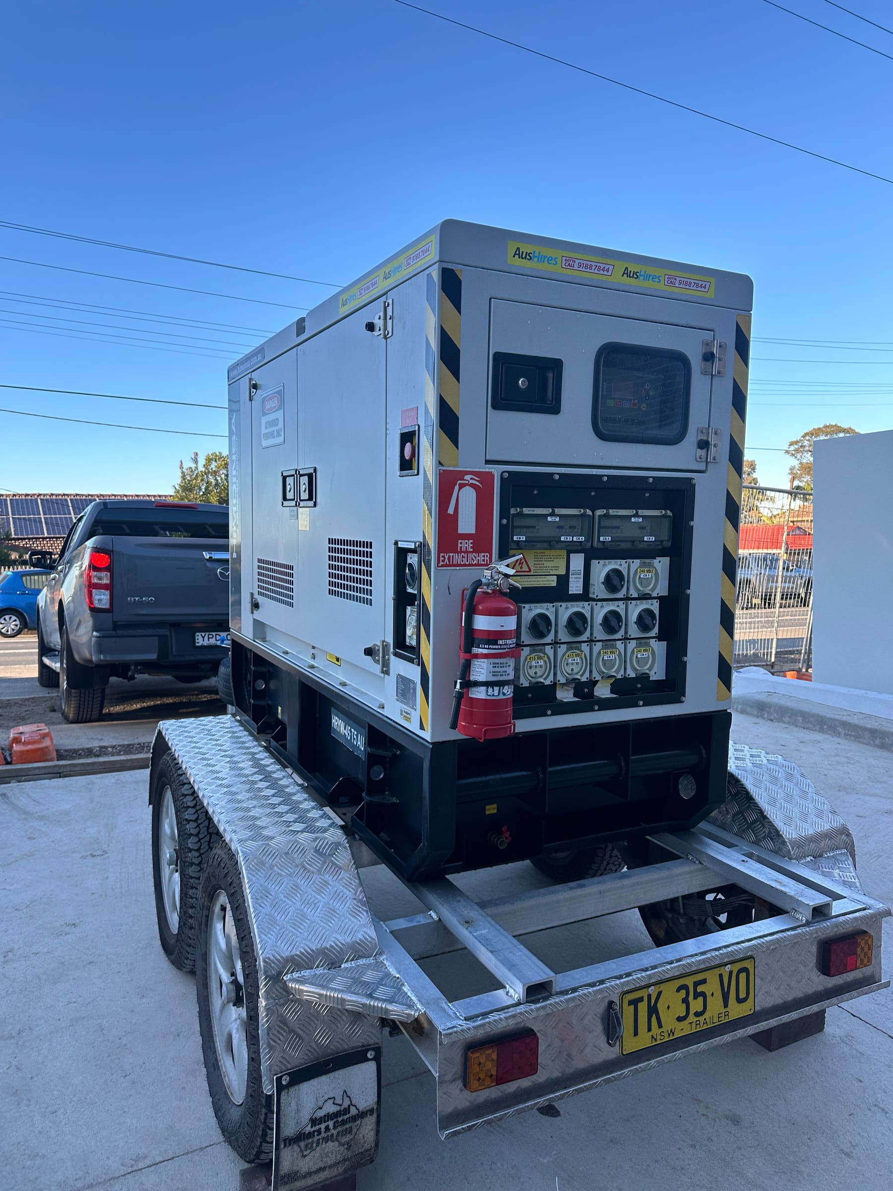 Generator arranged for a Perth site through the HireHub supplier network