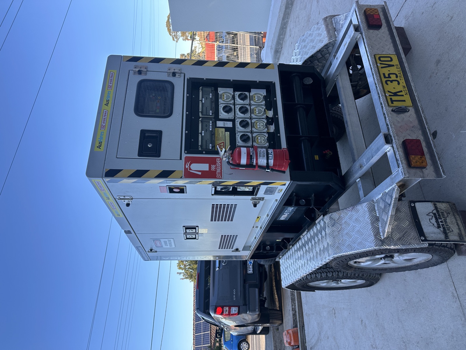 Generator delivered to a Bankstown workshop through the HireHub network